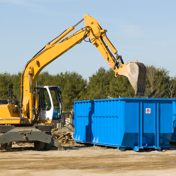 can i choose the location where the residential dumpster will be placed in Big Bend